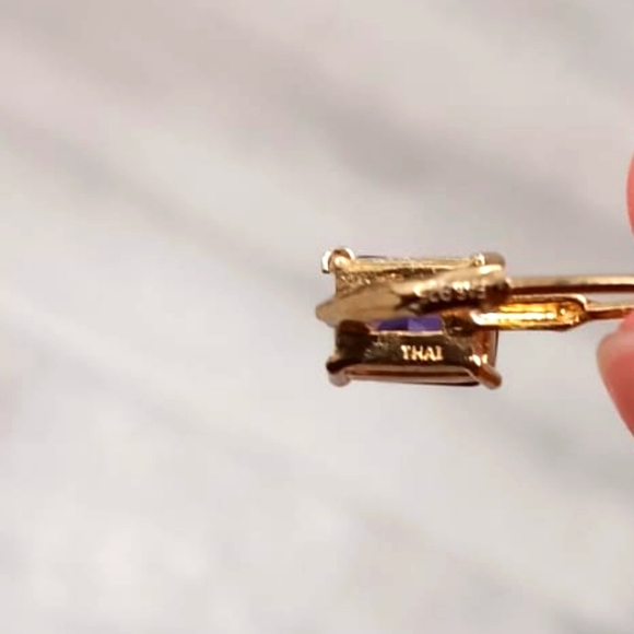 Vintage Amethyst Earrings - Picture 12 of 14